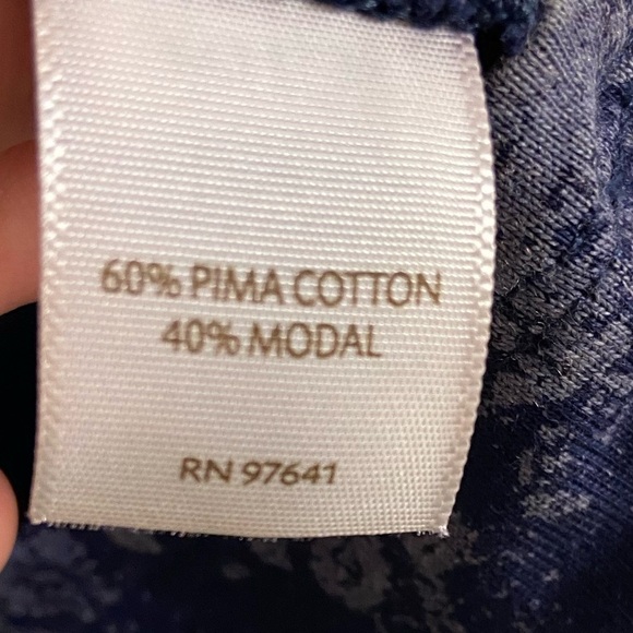 J Jill super soft tunic navy blue grey long line crewneck long sleeve Medium - Picture 6 of 6